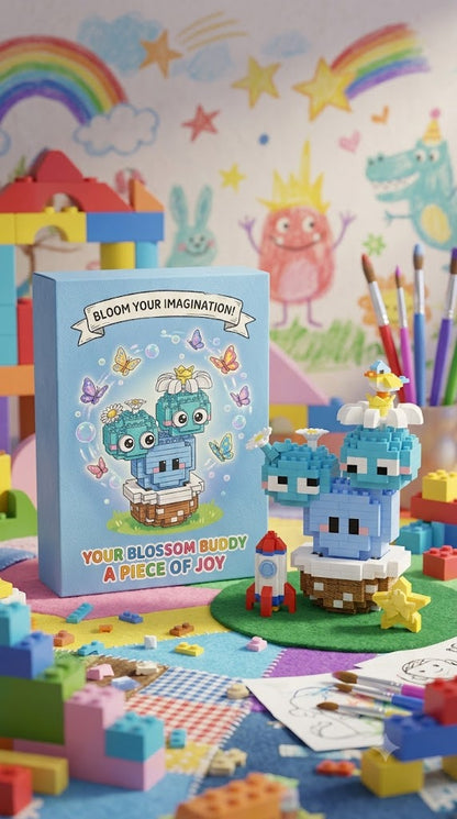 Cactus Series Micro Particle Building Blocks - Multicolor DIY Mini Bricks Set for Plant Lovers & Creative Play